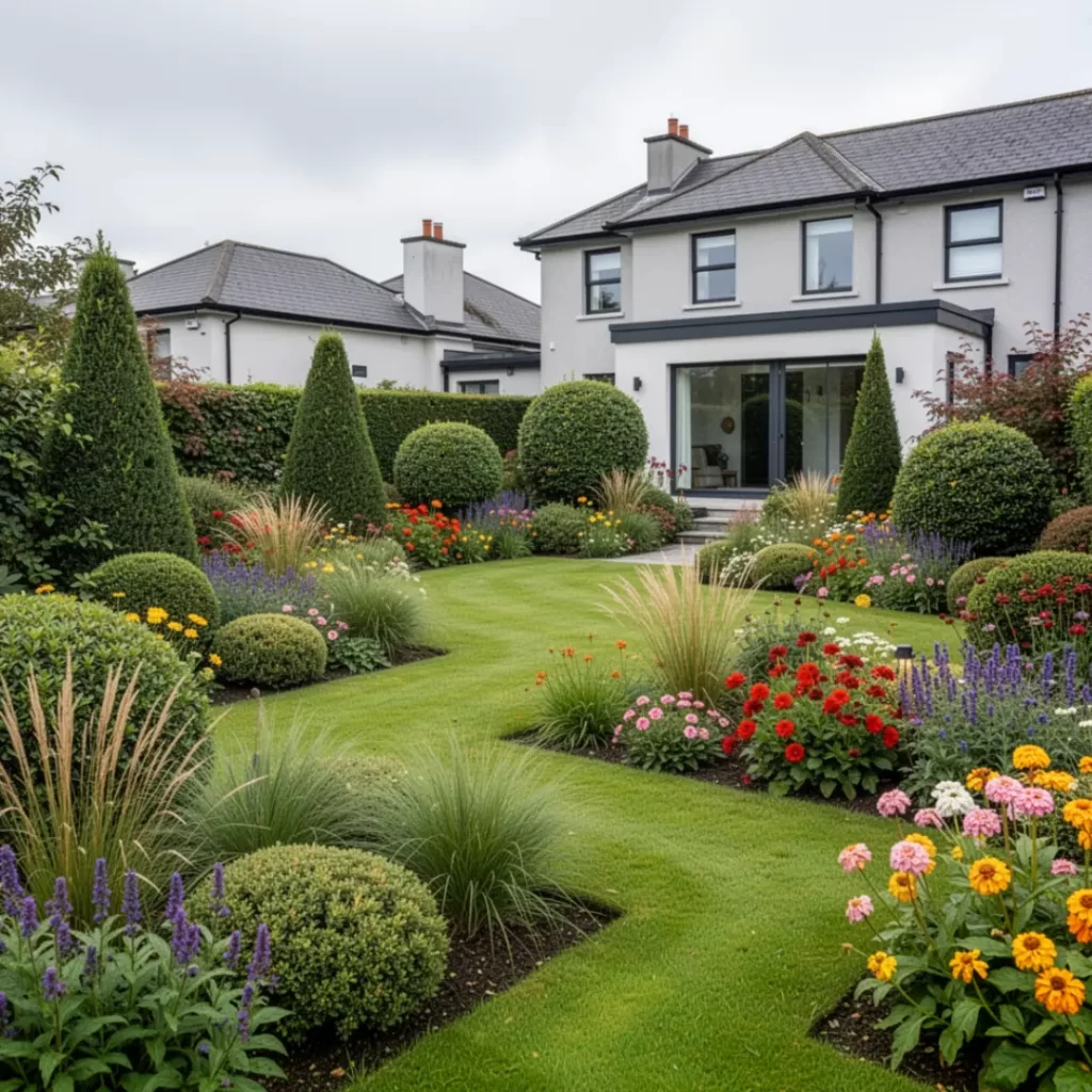 Beautiful professionally designed residential garden in Dublin
