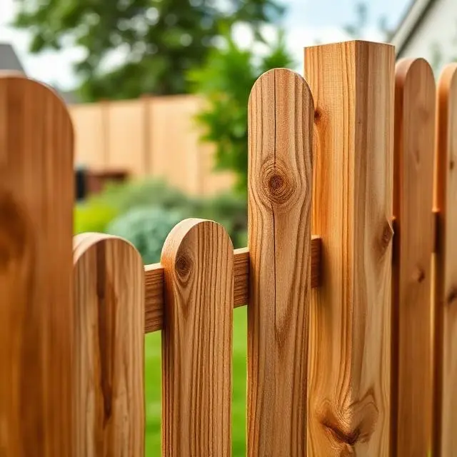 Timber Fencing Natural Wood Grain and Authentic Character