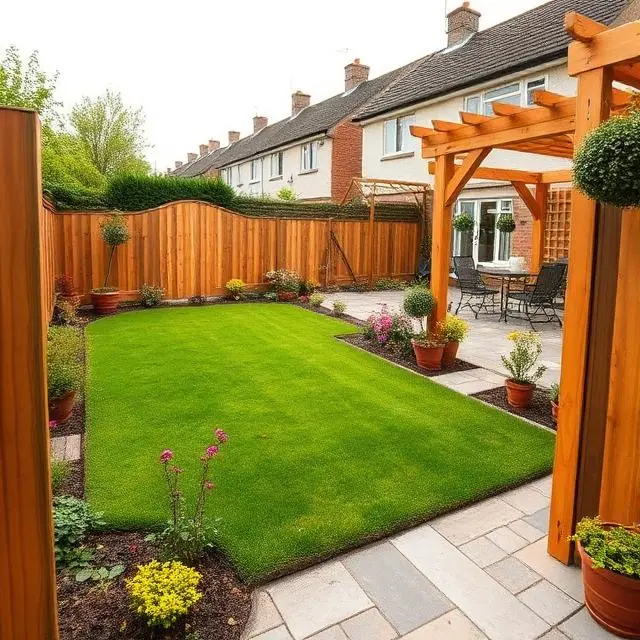 Timber Fencing with Warm Organic Colour Tones
